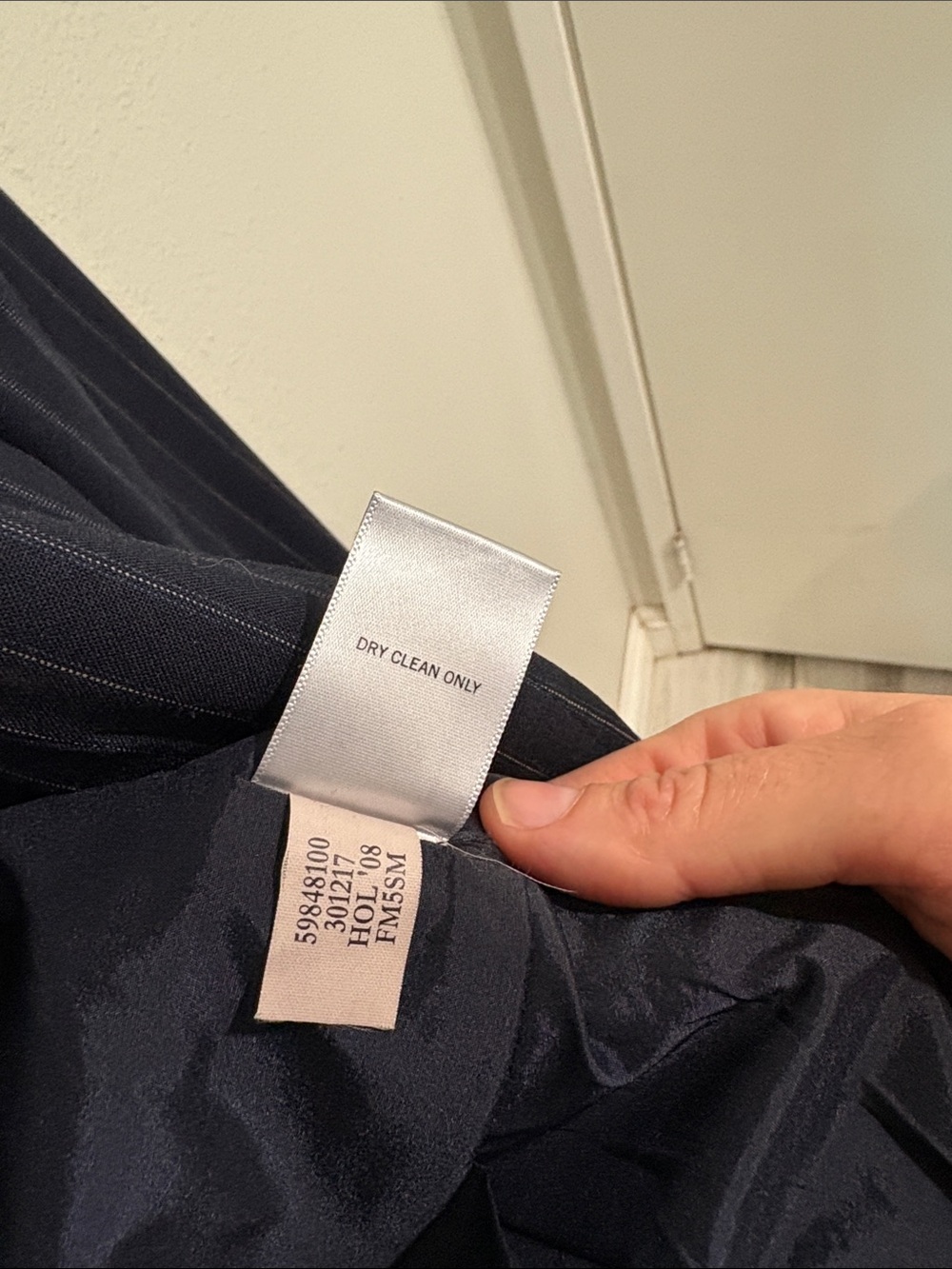 Banana Republic Navy Pinstripe Suit Blazer & Trousers - Picture 8 of 10